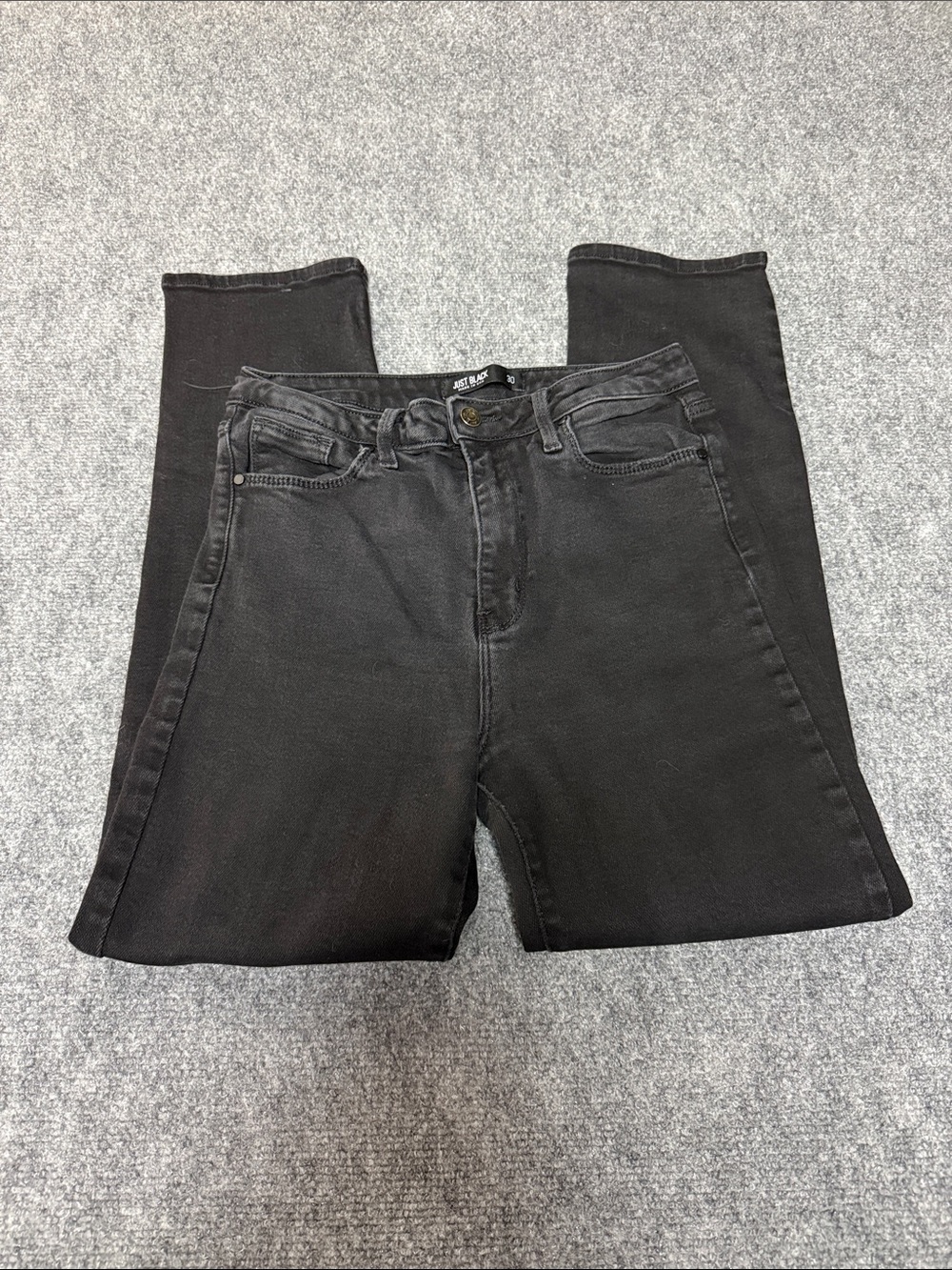 Just Black Women's Straight Leg Jeans in Black